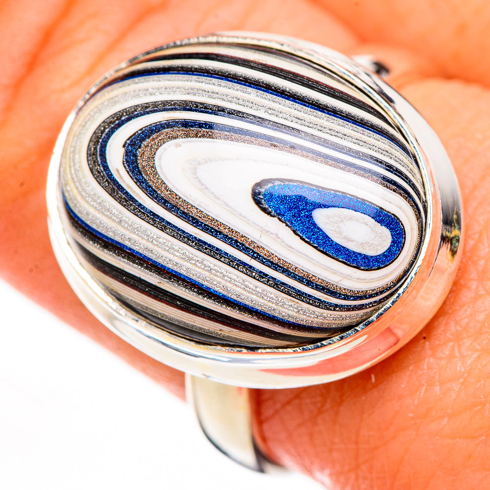 Fordite Rings handcrafted by Ana Silver Co - RING126219