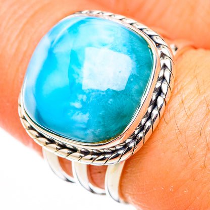 Larimar Rings handcrafted by Ana Silver Co - RING126221