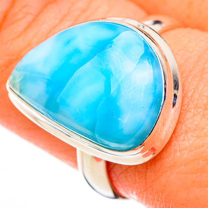 Larimar Rings handcrafted by Ana Silver Co - RING126222
