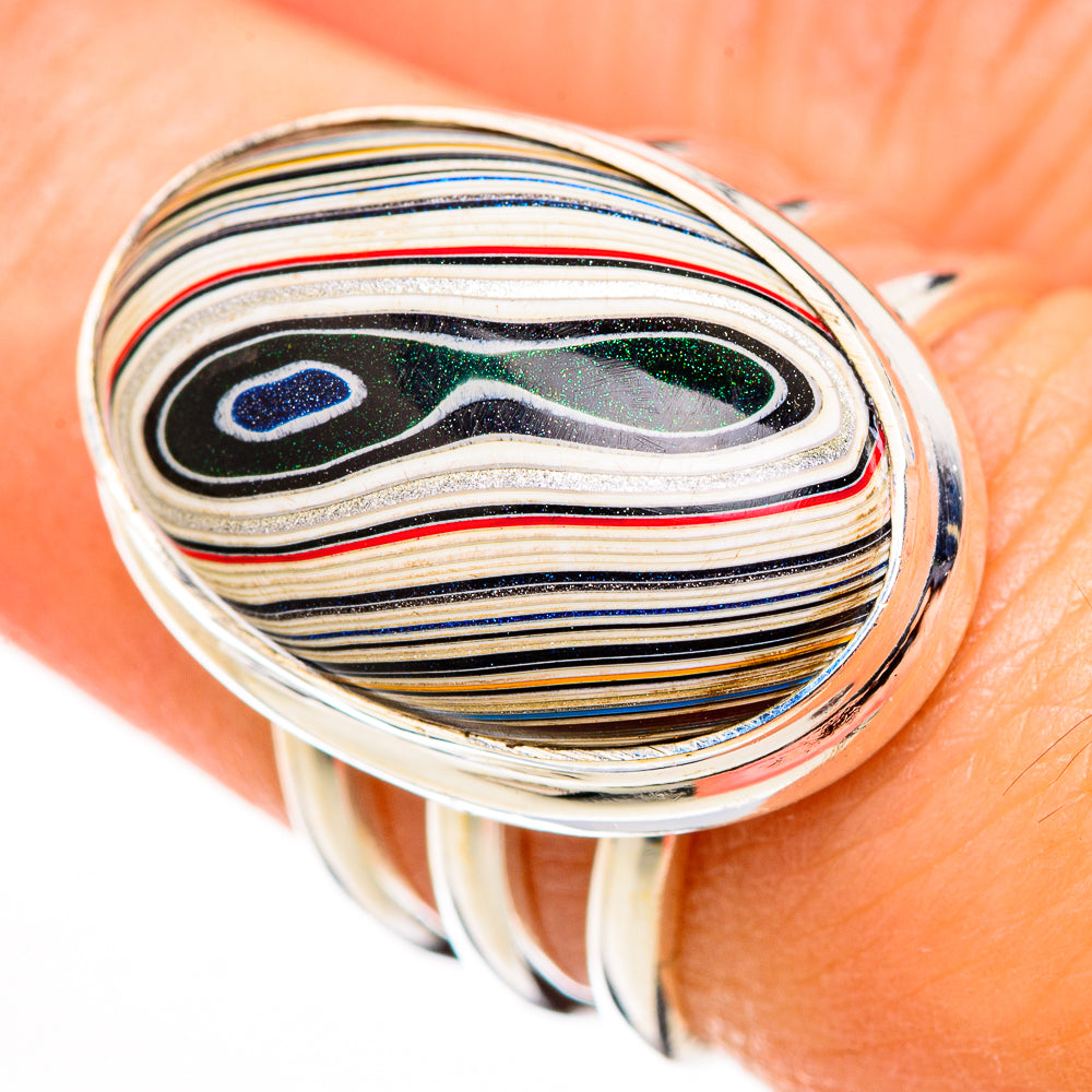 Fordite Rings handcrafted by Ana Silver Co - RING126227