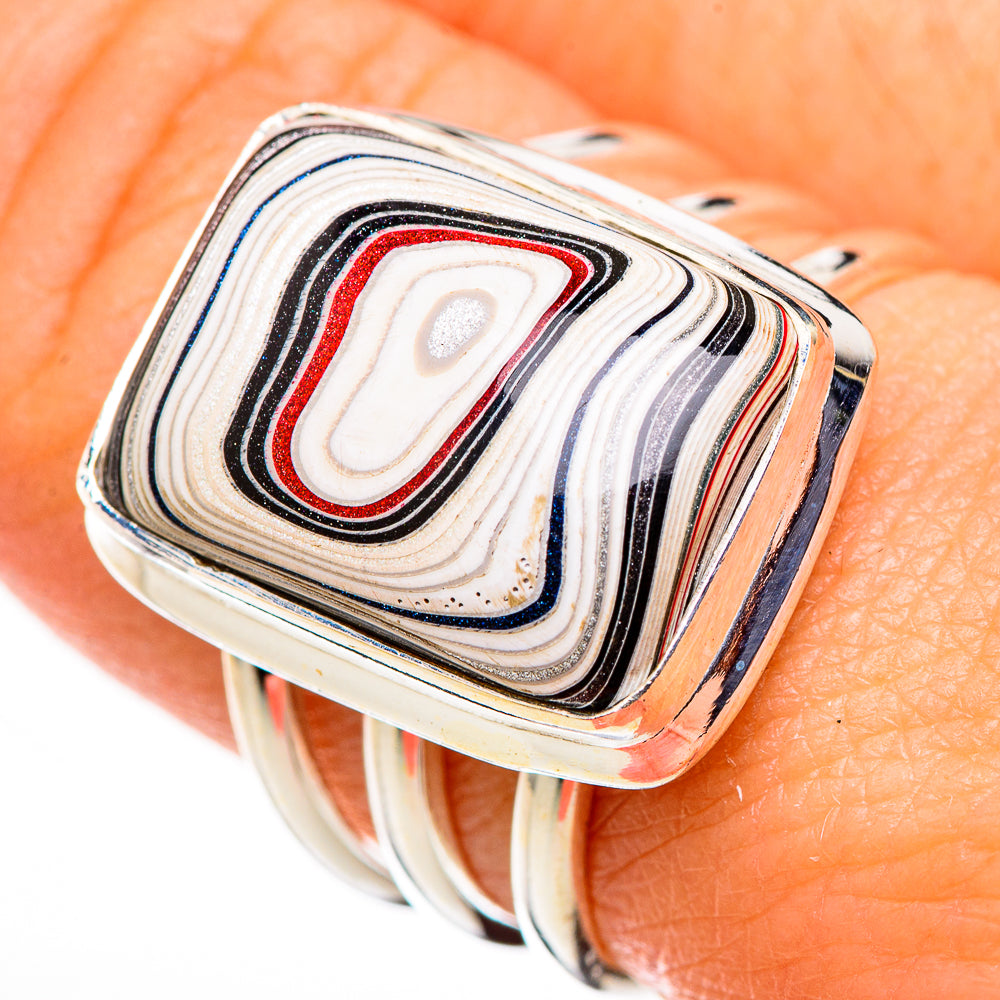 Fordite Rings handcrafted by Ana Silver Co - RING126229