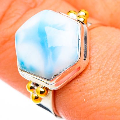 Larimar Rings handcrafted by Ana Silver Co - RING126232