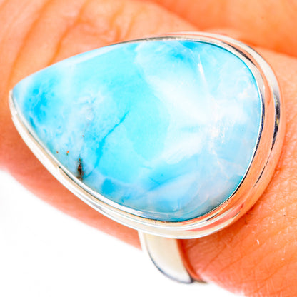 Larimar Rings handcrafted by Ana Silver Co - RING126237