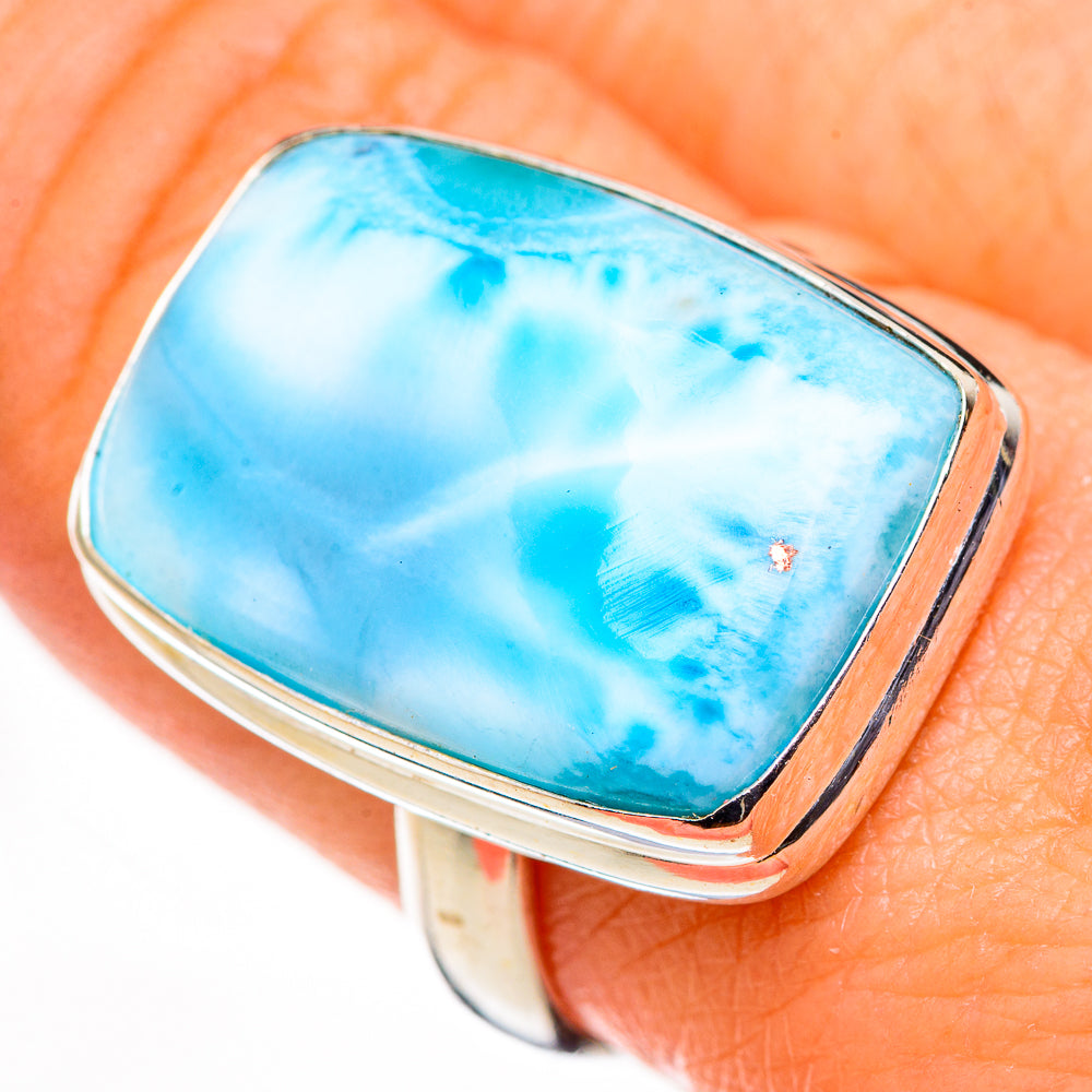 Larimar Rings handcrafted by Ana Silver Co - RING126239