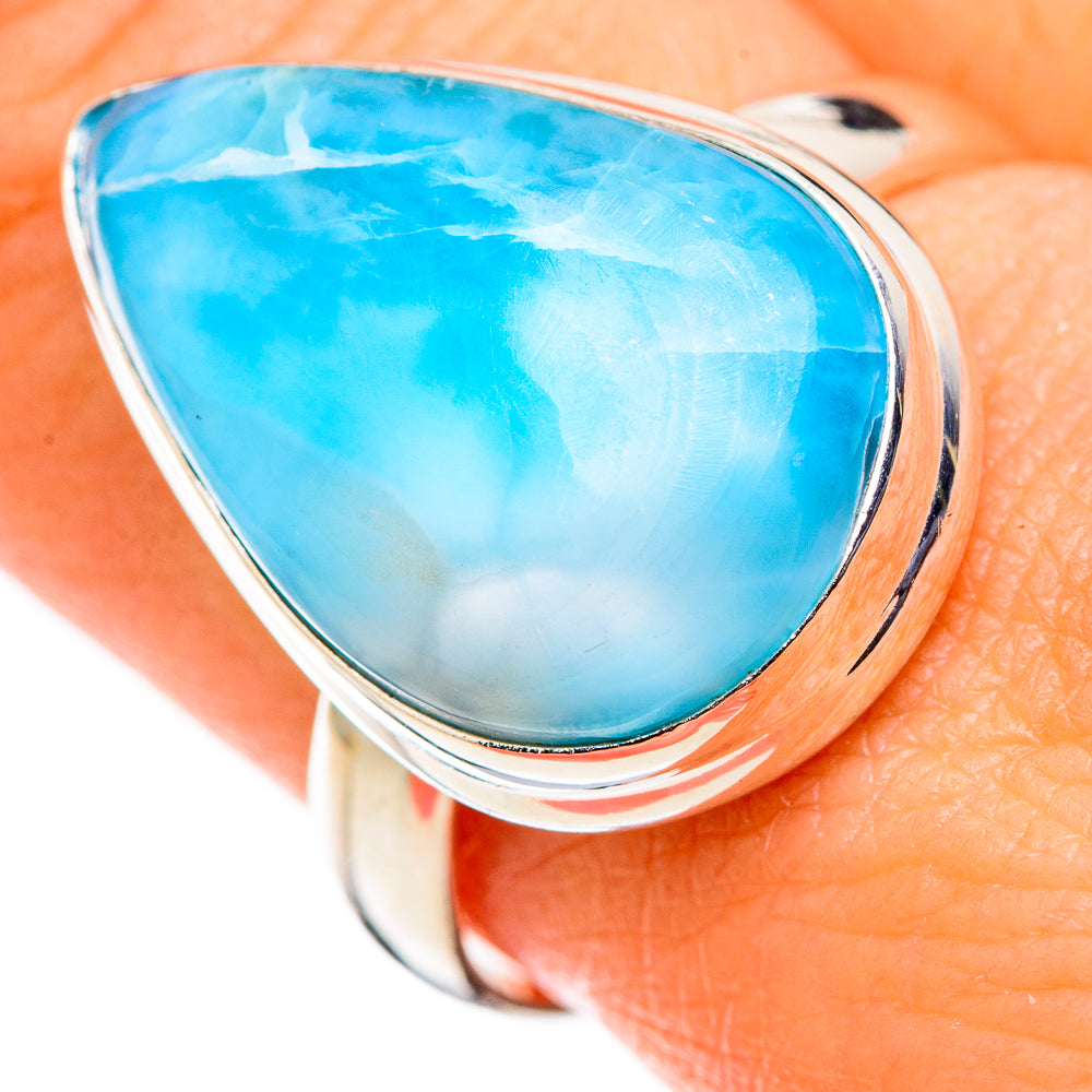 Larimar Rings handcrafted by Ana Silver Co - RING126250