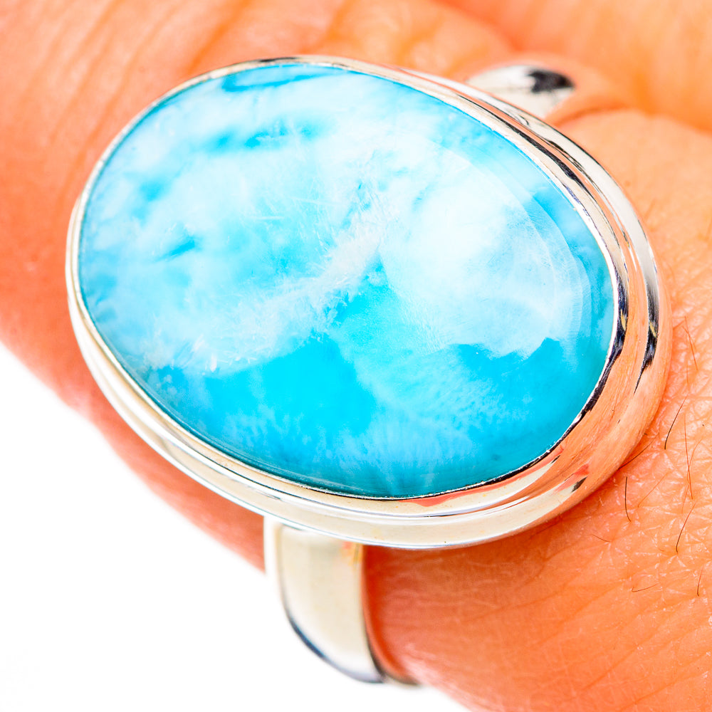 Larimar Rings handcrafted by Ana Silver Co - RING126252