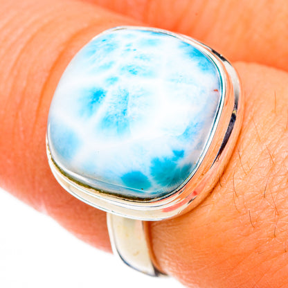 Larimar Rings handcrafted by Ana Silver Co - RING126254