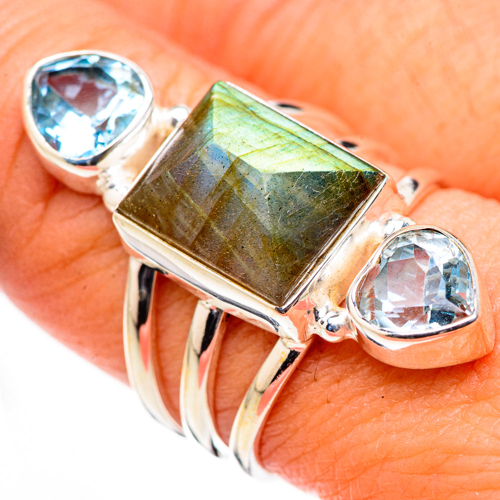 Labradorite Rings handcrafted by Ana Silver Co - RING126258