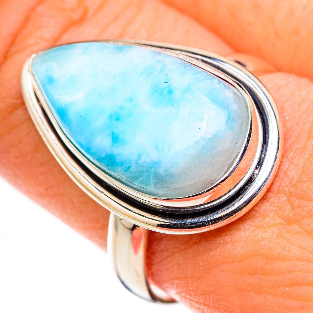 Larimar Rings handcrafted by Ana Silver Co - RING126263