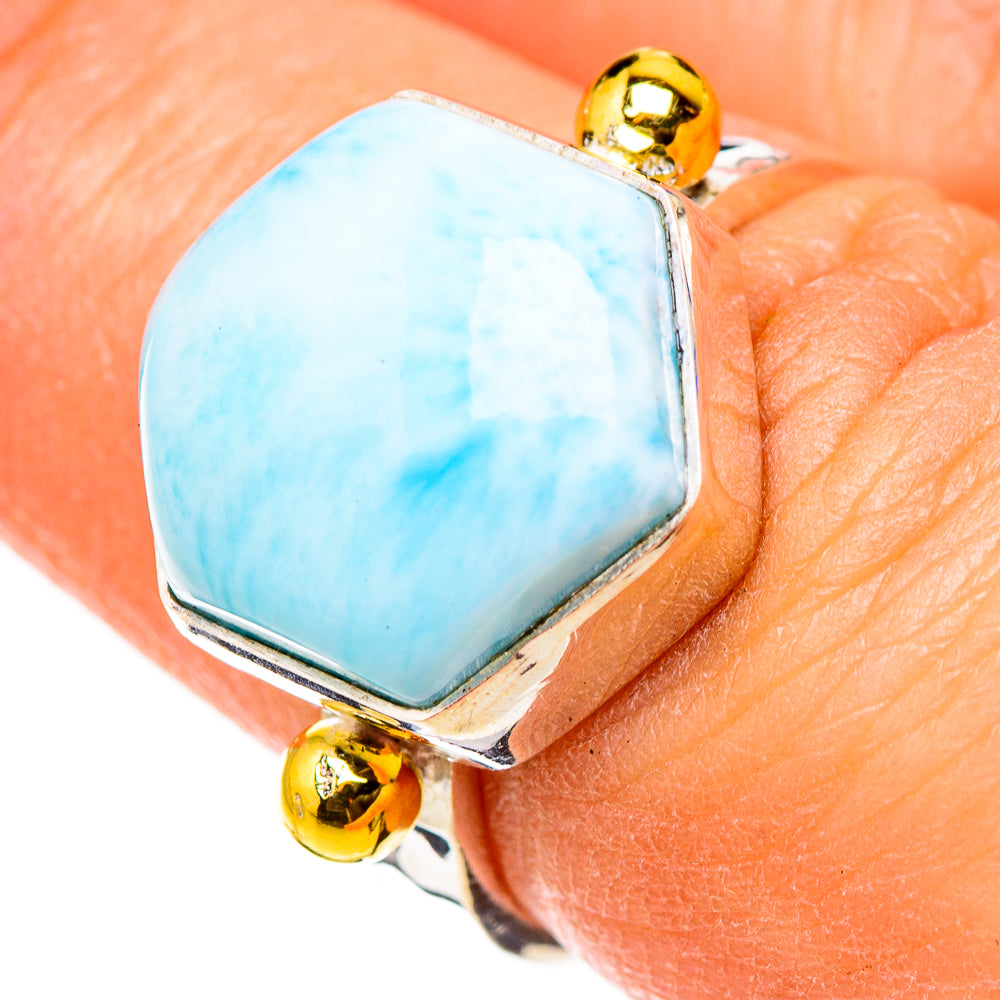 Larimar Rings handcrafted by Ana Silver Co - RING126268