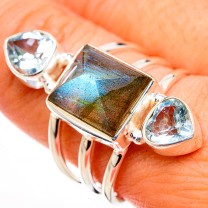 Labradorite Rings handcrafted by Ana Silver Co - RING126270