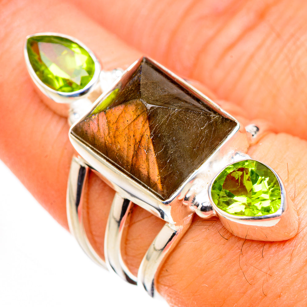 Labradorite Rings handcrafted by Ana Silver Co - RING126274