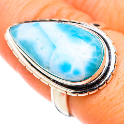 Larimar Rings handcrafted by Ana Silver Co - RING126282