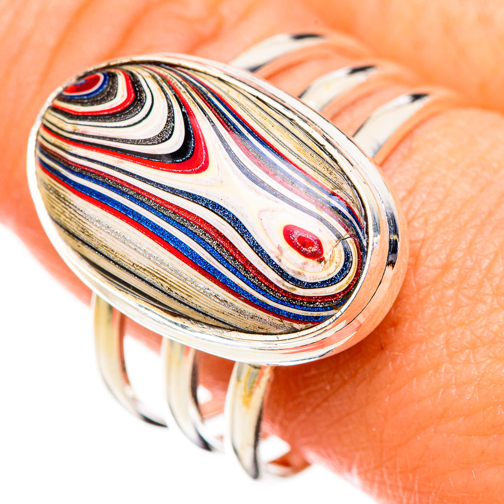 Fordite Rings handcrafted by Ana Silver Co - RING126290