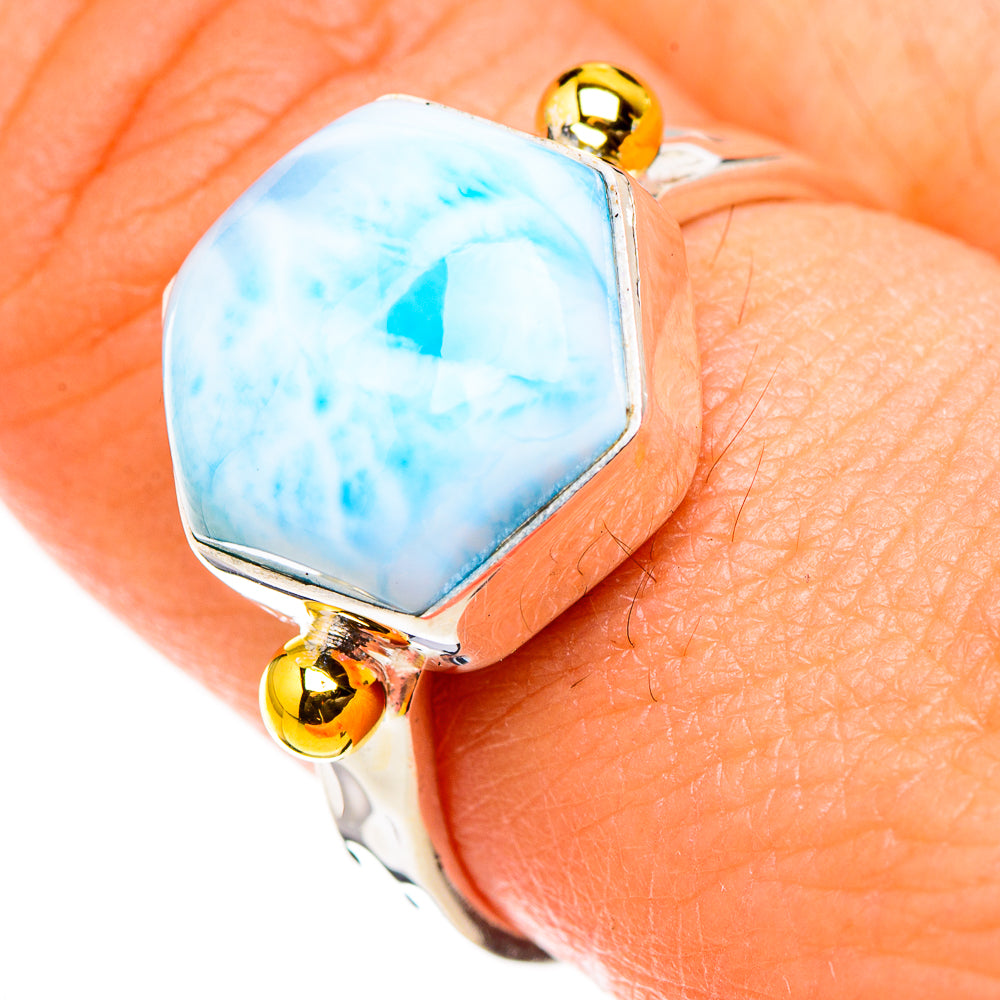 Larimar Rings handcrafted by Ana Silver Co - RING126293