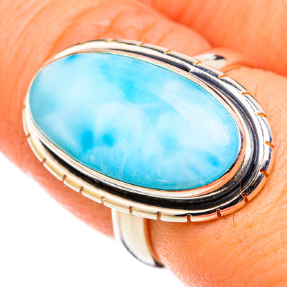 Larimar Rings handcrafted by Ana Silver Co - RING126294