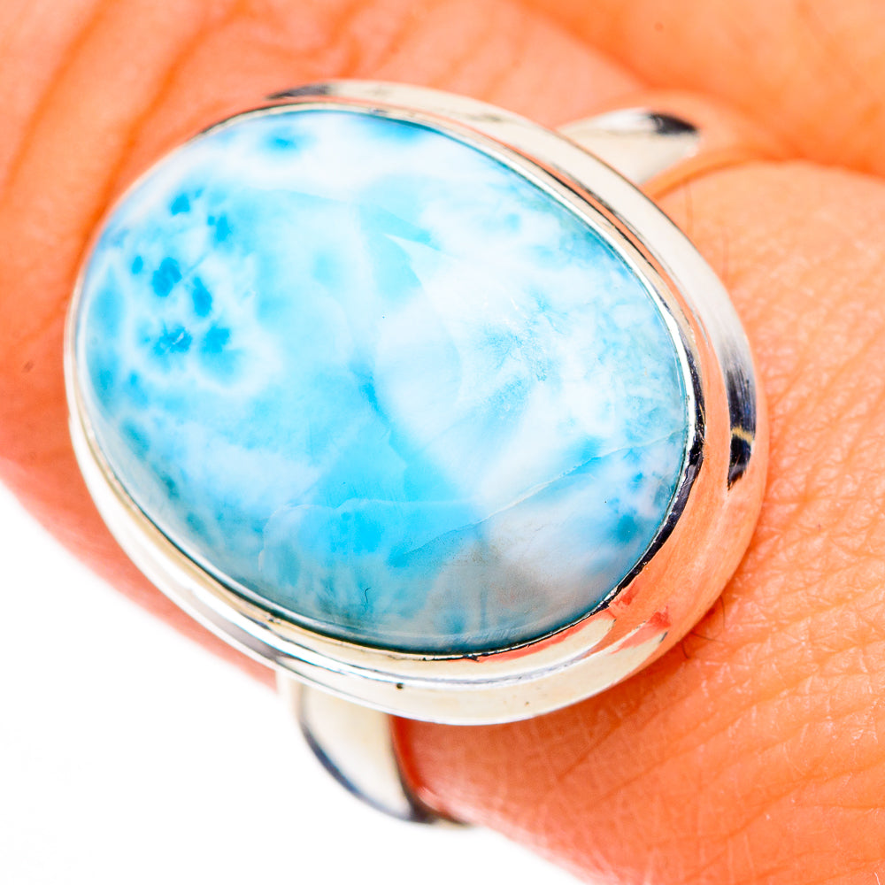 Larimar Rings handcrafted by Ana Silver Co - RING126296