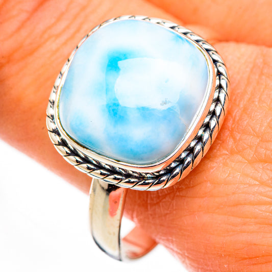 Larimar Rings handcrafted by Ana Silver Co - RING126299
