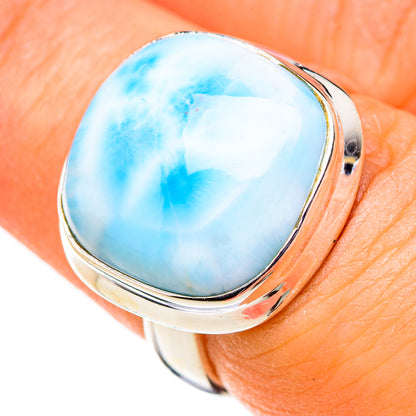 Larimar Rings handcrafted by Ana Silver Co - RING126301