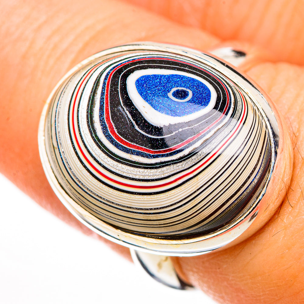 Fordite Rings handcrafted by Ana Silver Co - RING126307