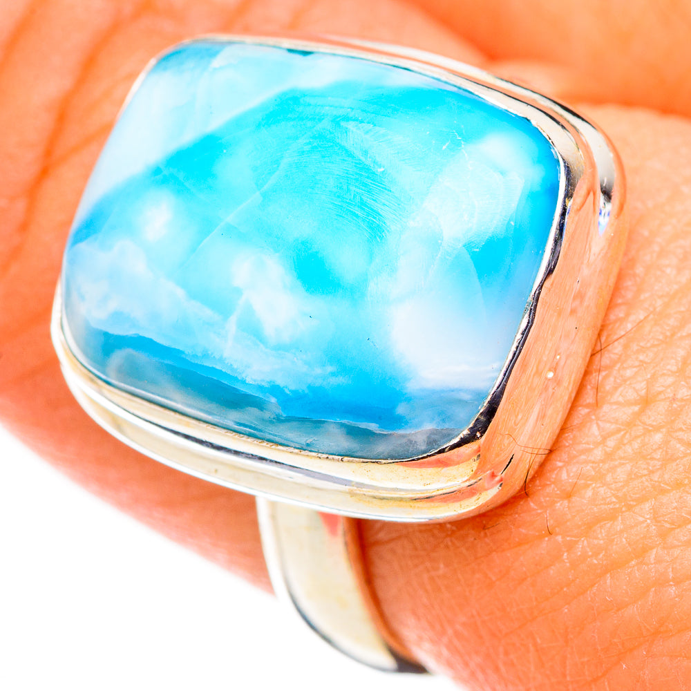 Larimar Rings handcrafted by Ana Silver Co - RING126308