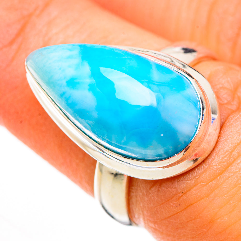 Larimar Rings handcrafted by Ana Silver Co - RING126310