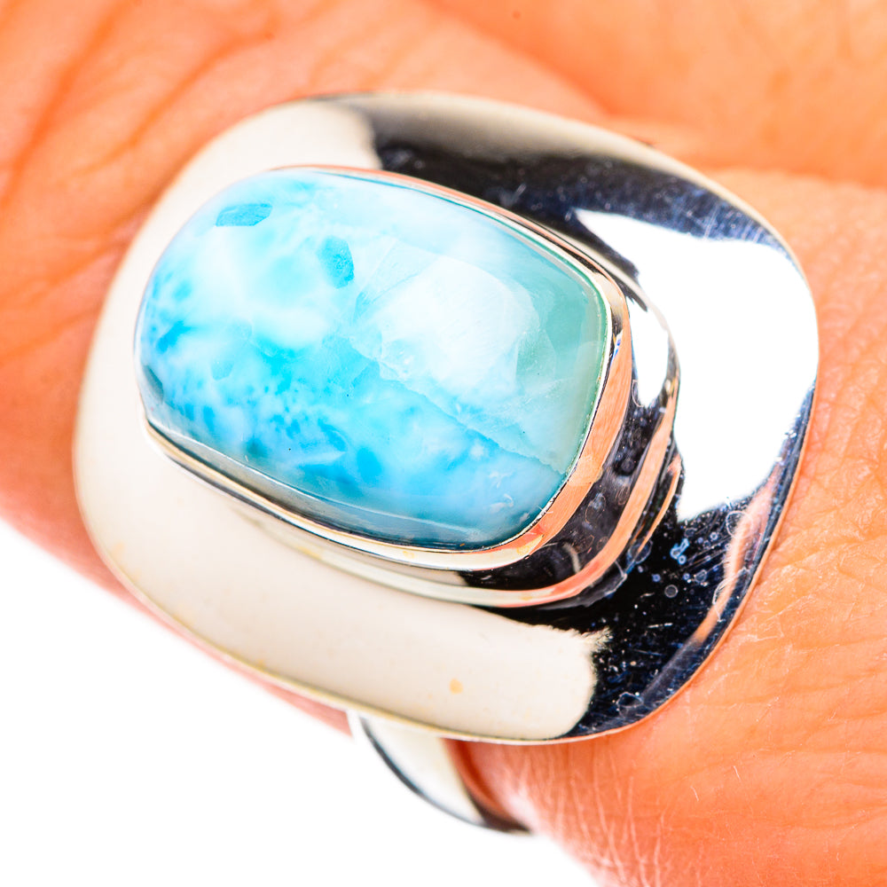 Larimar Rings handcrafted by Ana Silver Co - RING126313