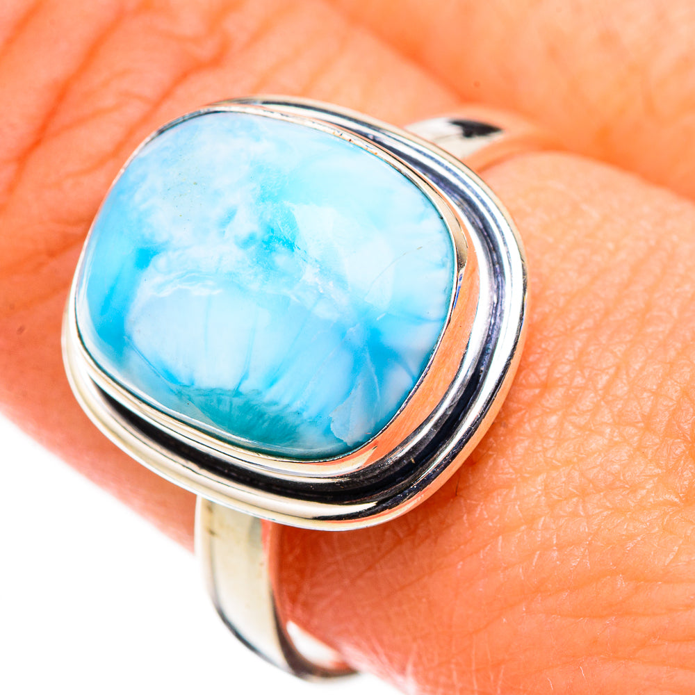 Larimar Rings handcrafted by Ana Silver Co - RING126316