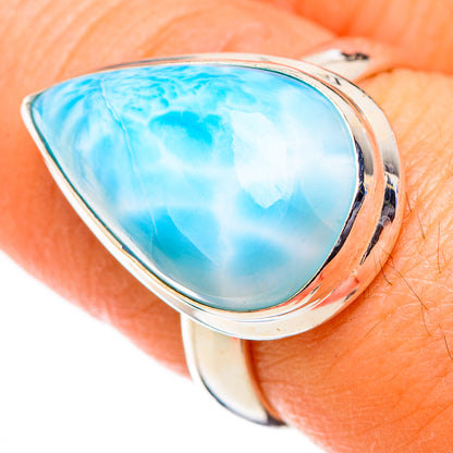 Larimar Rings handcrafted by Ana Silver Co - RING126317