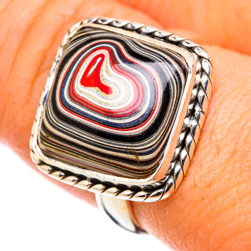 Fordite Rings handcrafted by Ana Silver Co - RING126320