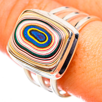 Fordite Rings handcrafted by Ana Silver Co - RING126321