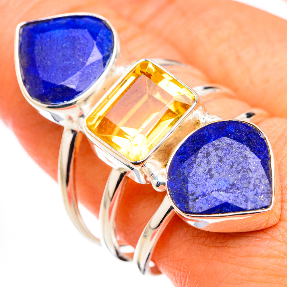 Lapis Lazuli Rings handcrafted by Ana Silver Co - RING126323