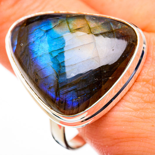 Labradorite Rings handcrafted by Ana Silver Co - RING126325