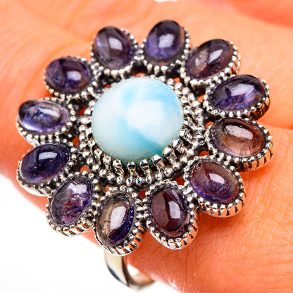 Larimar Rings handcrafted by Ana Silver Co - RING126332