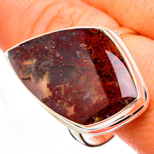 Plume Agate Rings handcrafted by Ana Silver Co - RING126343