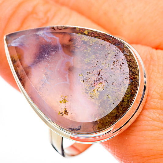Plume Agate Rings handcrafted by Ana Silver Co - RING126344