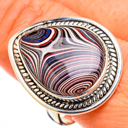 Fordite Rings handcrafted by Ana Silver Co - RING126349