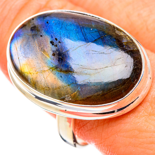 Labradorite Rings handcrafted by Ana Silver Co - RING126350