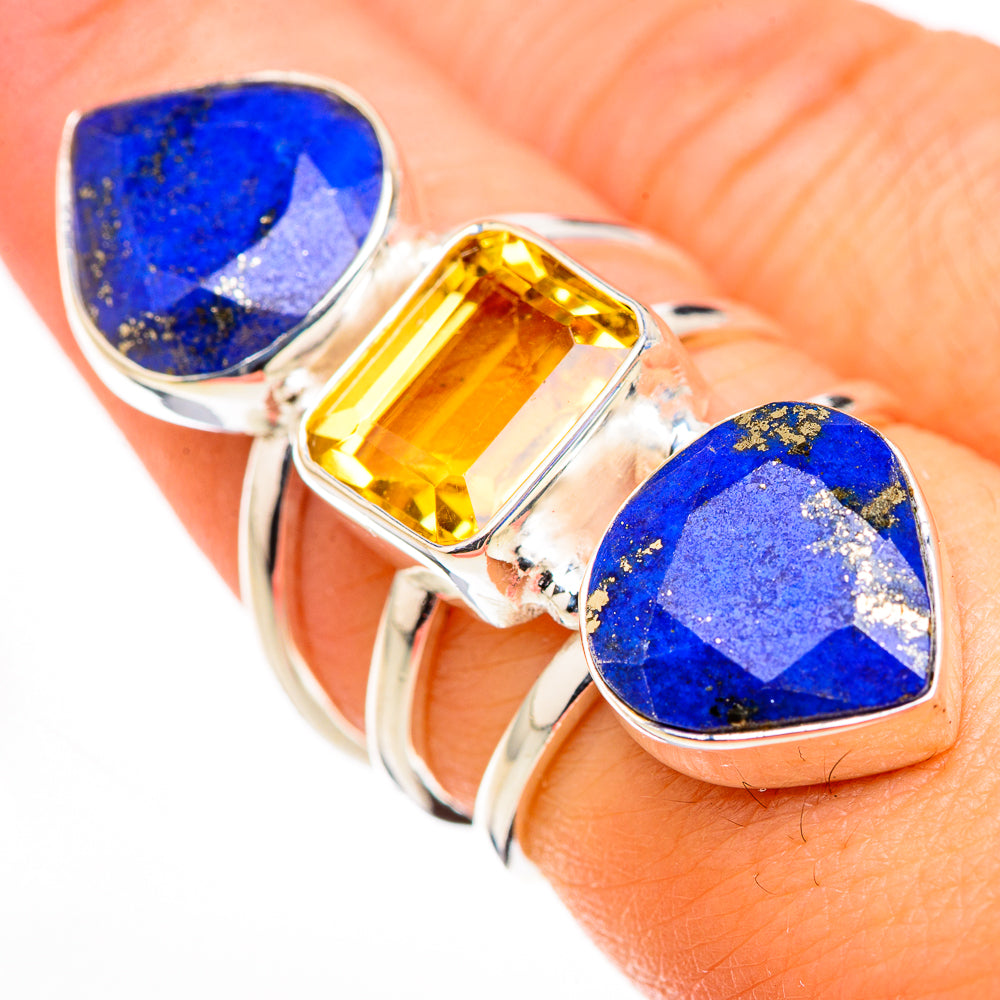 Lapis Lazuli Rings handcrafted by Ana Silver Co - RING126361