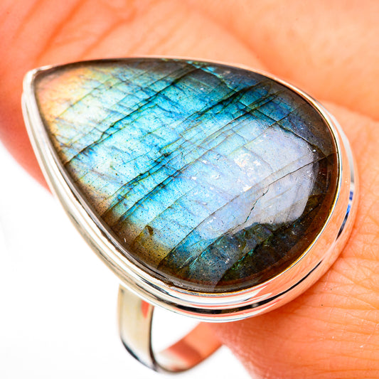 Labradorite Rings handcrafted by Ana Silver Co - RING126362