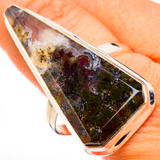 Indonesian Plume Agate Rings handcrafted by Ana Silver Co - RING126373
