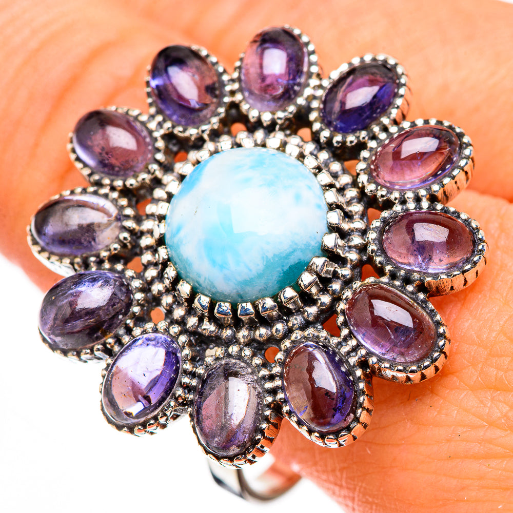Larimar Rings handcrafted by Ana Silver Co - RING126375