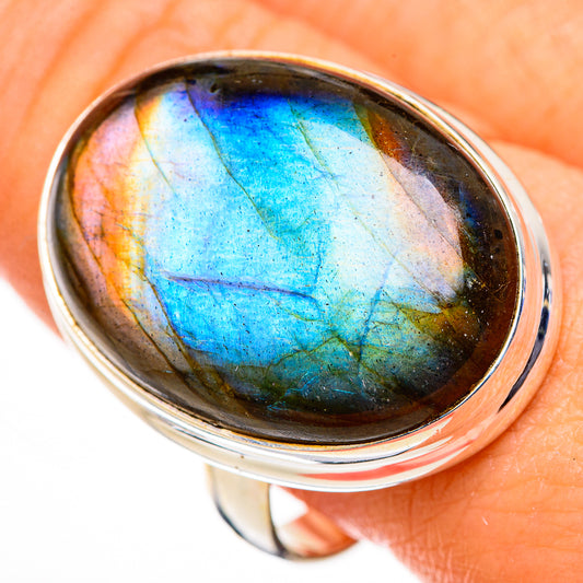 Labradorite Rings handcrafted by Ana Silver Co - RING126377