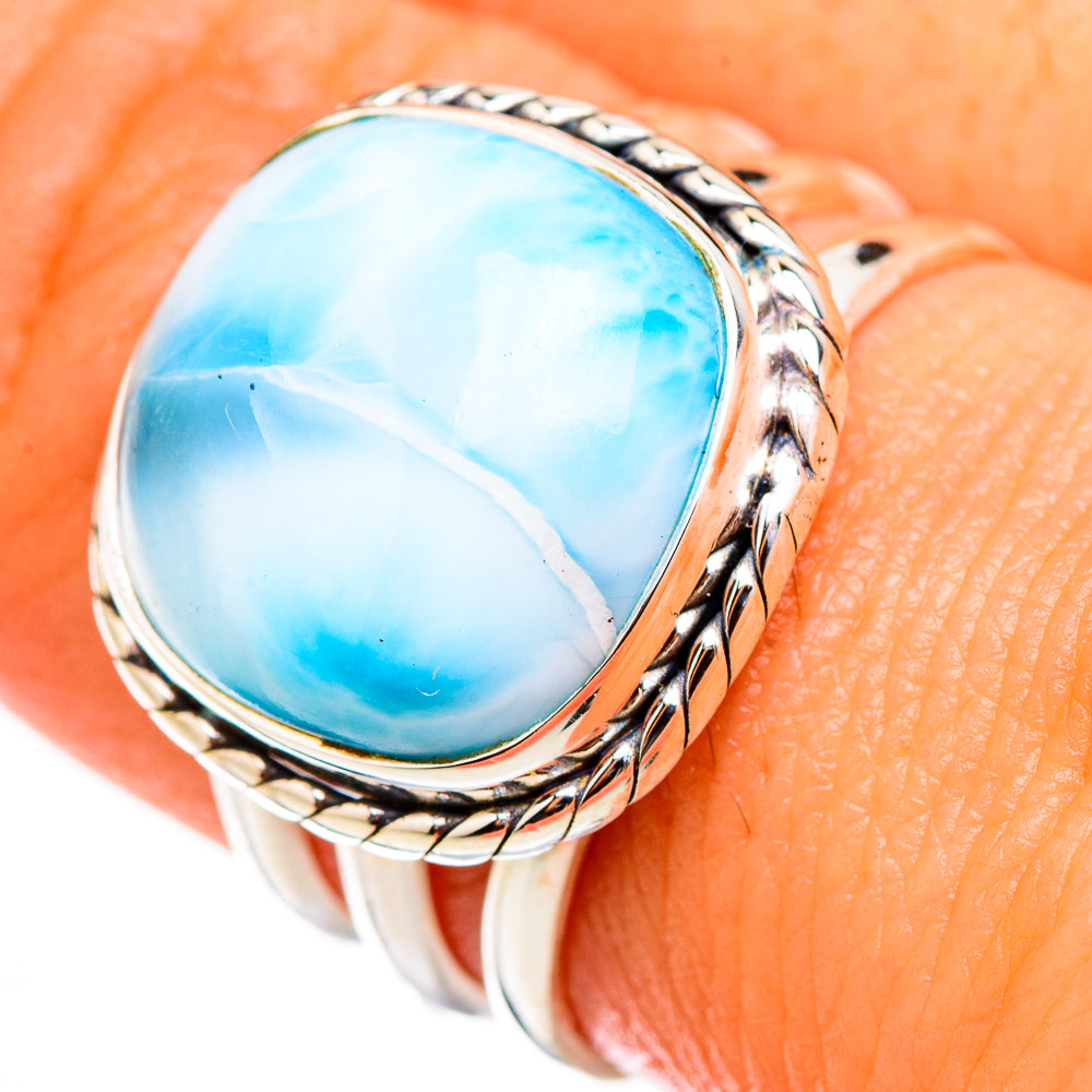 Larimar Rings handcrafted by Ana Silver Co - RING126379