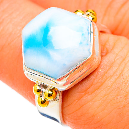 Larimar Rings handcrafted by Ana Silver Co - RING126384