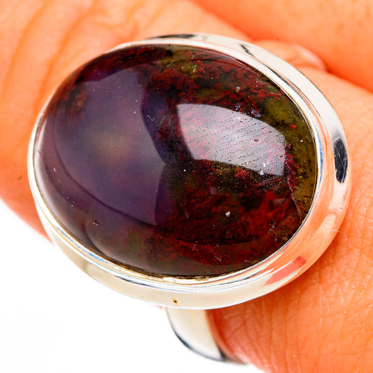 Indonesian Plume Agate Rings handcrafted by Ana Silver Co - RING126386