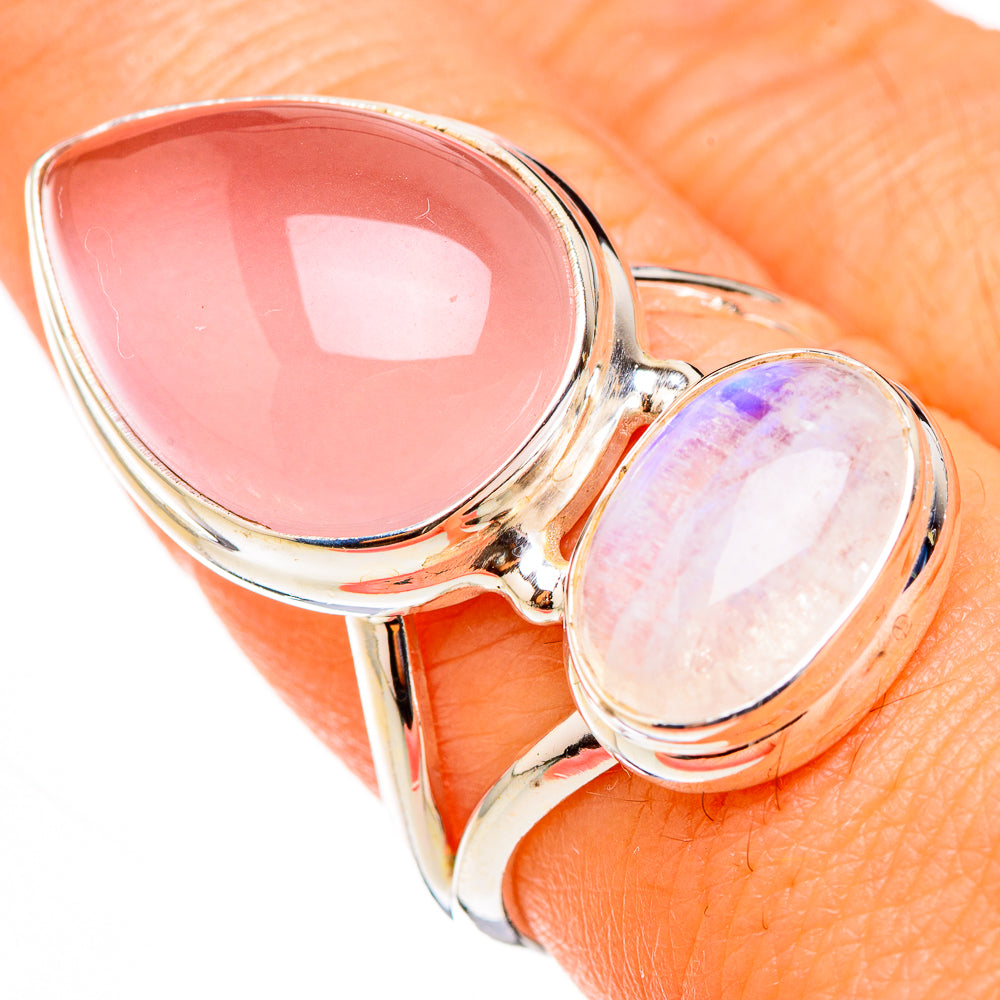 Rose Quartz Rings handcrafted by Ana Silver Co - RING126387