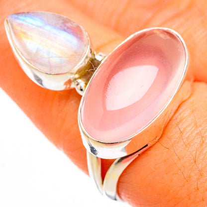Rose Quartz Rings handcrafted by Ana Silver Co - RING126388