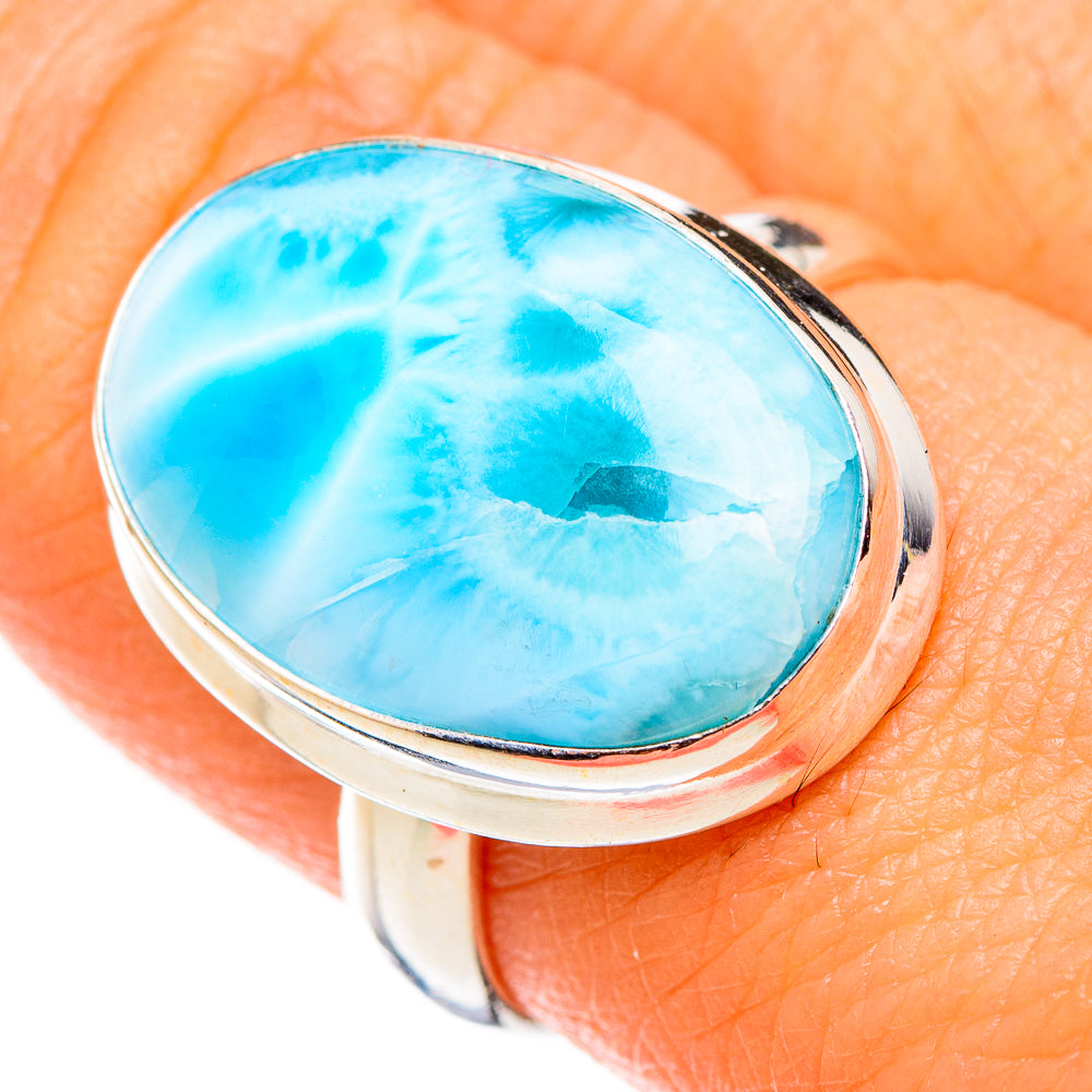 Larimar Rings handcrafted by Ana Silver Co - RING126402
