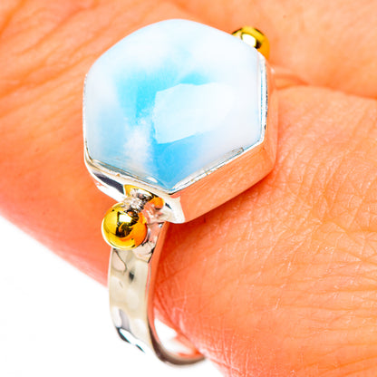 Larimar Rings handcrafted by Ana Silver Co - RING126403